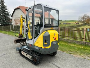 Minibagr Wacker Neuson ET16 hyd.podvozek+svahovka,2500mth - 3