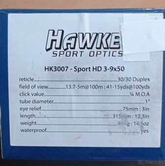 Puškohľad Hawke Sport HD 3-9x50 NOVÝ - 3