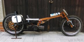 starý pretekový motocykl sprint dragster jawa čz koště DKW - 3
