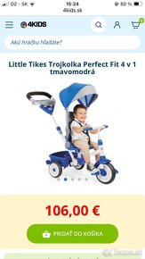 Little tikes trojkolka perfect fit 4 v 1 červená - 3