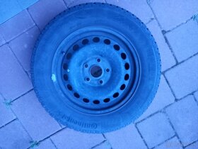 Plechové disky 5x112 + zimné pneu 195/65 R15 - 3