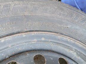 Predám Plechové Disky Aj s Pneu 165/65 R13 - 3