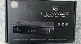 FENNER DIGITÁLNY POZEMNÝ DEKODÉR FULL HD DVB-T2/HEVC USB 2.0 - 3