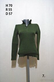 Vojenský sveter zelený - 3