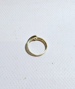 14k zlatý prsteň 0,13ct ✨✨✨ - 3