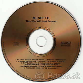 cd Mendeed – This War Will Last Forever 2006 digipack - 3