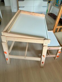 Nastavitelny detsky stolik a lavica FLISAT (z IKEA) - 3