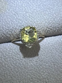 Zlatý prsteň 0,12ct diamanty - 3