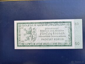 Bankovka 50 Korun 1940 PERFOROVANA UNC - 3