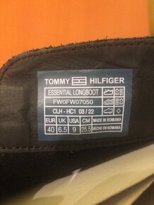 Kožené čižmy Tommy Hilfiger, veľkosť 40 - 3