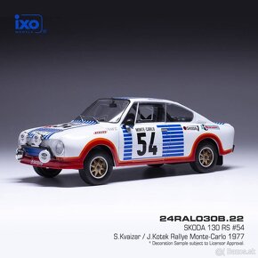 Modely Škoda R5 a 130 RS 1:24 IXO - 3