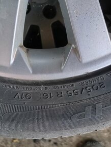 Predám letné pneumatiky 205/55 R16 v perfektnom stave, s mož - 3