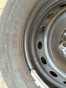 Plechové disky s pneumatikami 155/80 R13 - 3