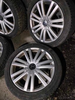 4ks alu disky orig. VW 5x112 R17 zimné 6mm 225/45 r17 - 3