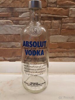 Predám flase ABSOLUT VODKA 0,5l original - 3