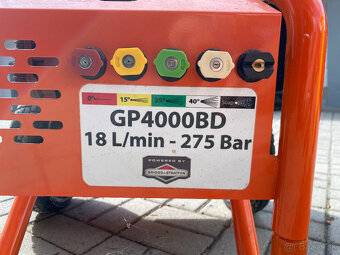 Profi vysokotlakový čistič Gaspper GP4000BD (275bar/4000PSI) - 3