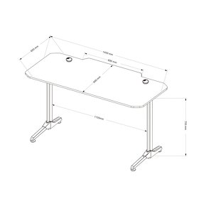 Herný stôl Diablo X-Mate 1400 - 3
