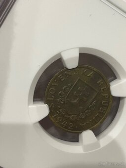 20 halier 1942 CuZn Slovenský štát NGC - 3