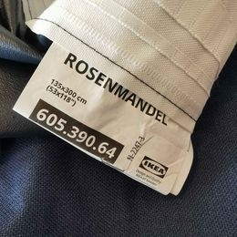IKEA zatemnovacie Zavesy Rosenmandel tmavomodre - 3