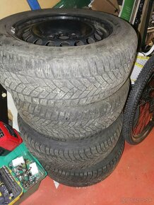 215/60 R16  5x112 Zimné gumy s plechovými diskami - 3