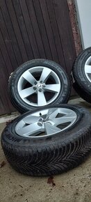 ALU Škoda 5x112 a zimné Michelin Alpin 5 215/65 R17 - 3