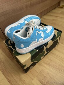 bape sta patent leather baby blue - 3