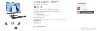 Predám AiO PC 12700H/32GB/1TB Lenovo IdeaCentre 5 27" - 3