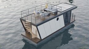 Hausbot/Houseboat 9.3x3m NOVY - 3