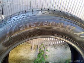 Predám ako nové m+s 215/60 r17 - 3