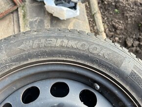 Predám plechové disky 5x112 so zimnými pneu 205/55 R16 - 3