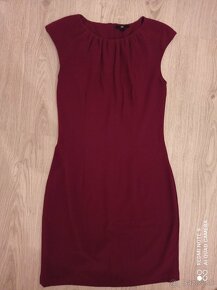 Šaty burgundy H&M veľ.36/38 - 3