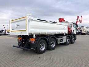 MAN TGS 35.470 (8x4), trojstranný sklápač s FASSI - 3