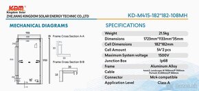 Fotoelektrický panel Kingdom Solar KD-M410H Half Cell 410w - 3