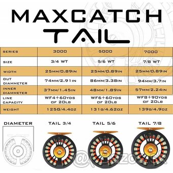 Predam 2x navijak Maxcatch Tail velkost 5/6 - 3