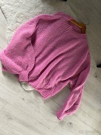 Ružový maxi sveter - 3