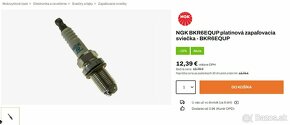 NOVÉ platinové zapaľovacie sviečky, typ NGK - BKR6EQUP - 3