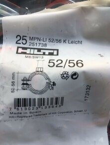 Potrubna objimka HILTI MPN-LI 52-56 mm 50ks - 3