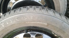 Predám zimné pneu Firestone 205/55 R16 91H na diskoch... - 3