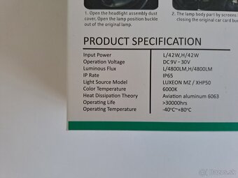 LED žiarovky H1 – 42W - 4800 Lm - Canbus - 3