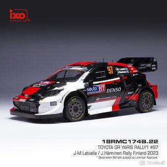 Modely Toyota GR Yaris Rally 1:18 IXO - 3