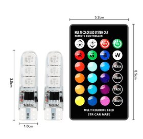 RGB LED T10 s diaľkovým ovládaním - 3