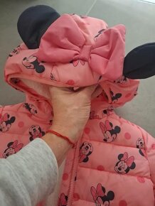 Zimná bunda Minnie s uškami a mašľou (nová)veľ.86 - 3