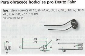 predám nové pružiny  vhodné na obracač sena deutz fahr a FEL - 3