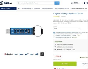 Kingston DataTraveler 2000 - Dátový trezor 256-bit X TS-AES. - 3