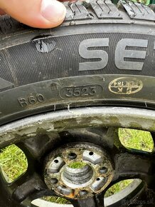 BBS 4x100 r15 7j et25 s novými zimnými gumami - 3