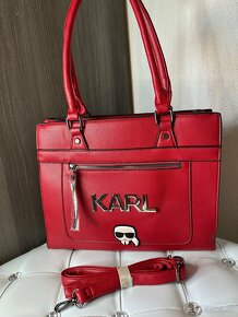 Karl Lagerfeld kabelka červená - 3