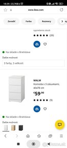 Stol a komoda Ikea Malm - 3