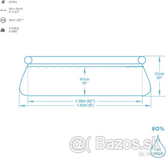 Nafukovací bazén "Bestway Fast Set" - 3