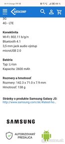 Samsung J3 2016 biely - 3