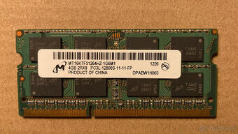 Predám pamäť 4GB DDR3 SODIMM RAM - 3